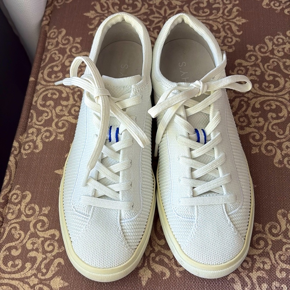 ROTHY'S RS-01 White Lace Up Sneakers